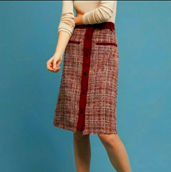 Anthropologie Dresses & Skirts - Anthropologie Harlyn Tweed & Corduroy Skirt